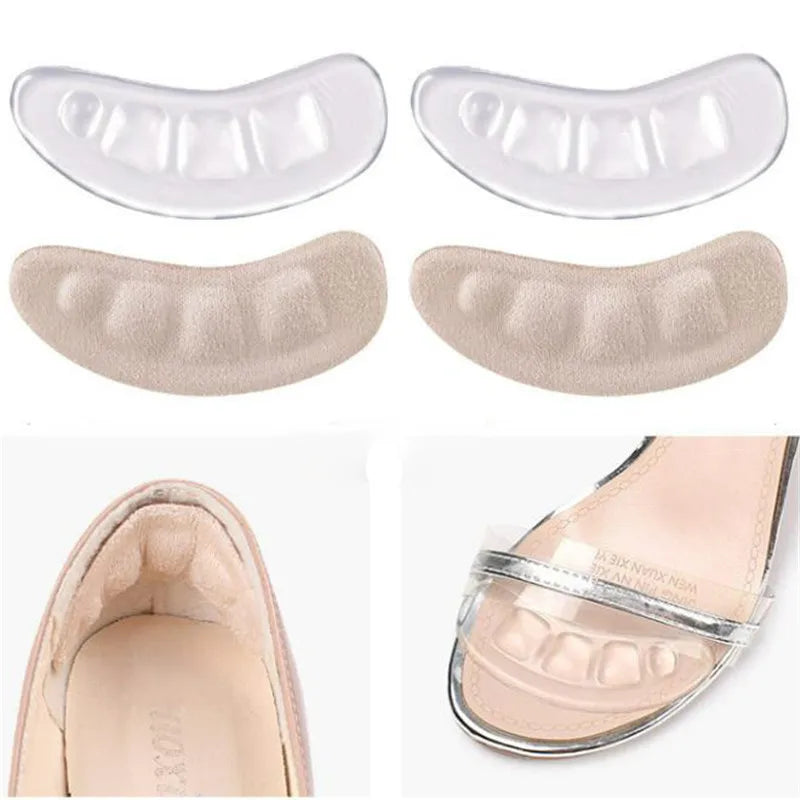 Silicone Non-Slip Forefoot Insoles Sticker for High Heels Flip Flop Sandals Women Anti Slip Self-Adhesive Foot Heel Insert Grips