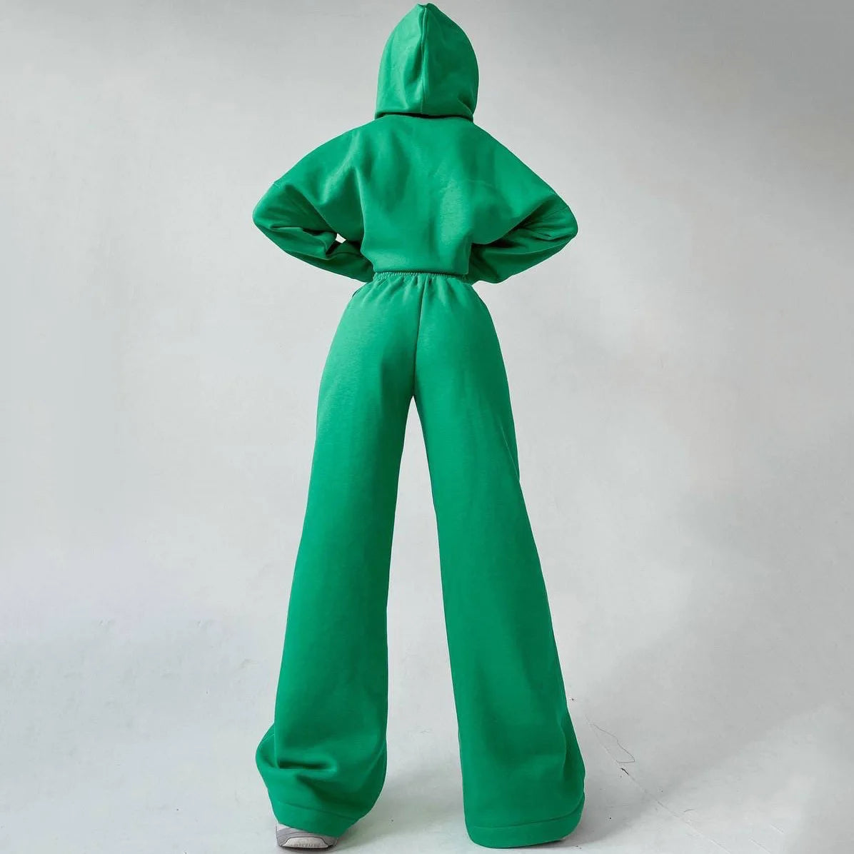 Women'S Sporty Hooded Tracksuit Two 2 Pieces Set Sweatshirts Hoodies Pullover With Pockets Pants Suit Sweatpants Trousers Outfit