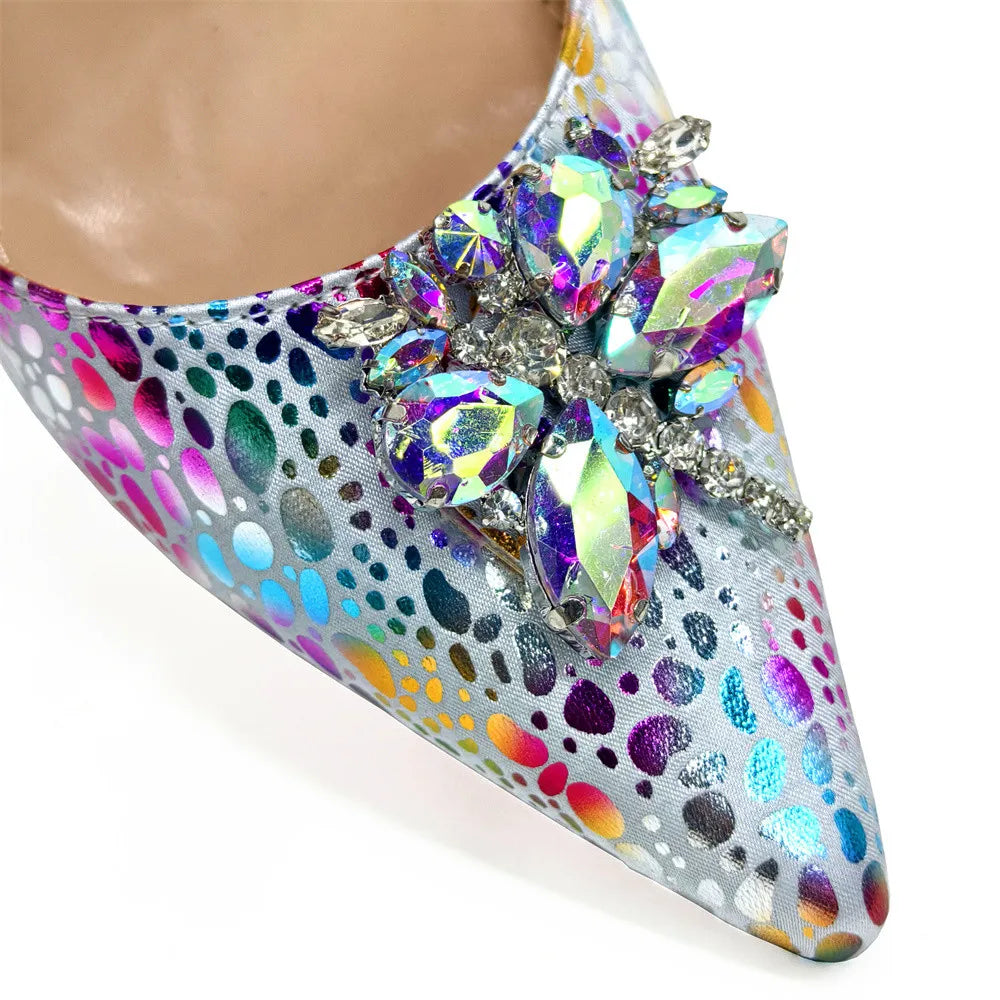 Italian Design African Ladies Party Shoes and Bag Nigerian Fashion Lace Mini Bags and High Heel Pointed Shoes