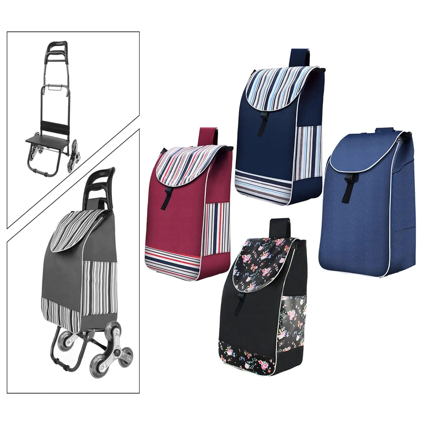 Portable Shopping Trolley Bag for Easy Organization at Home and On the Go