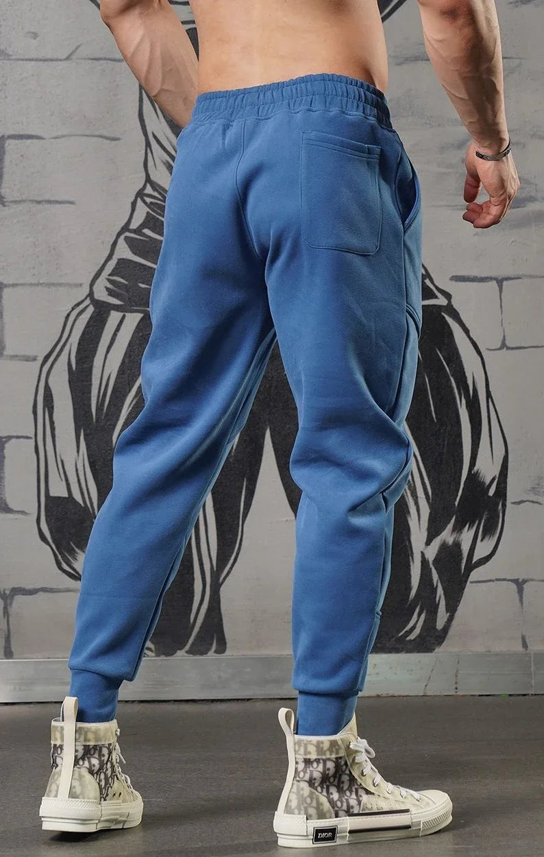 Plain Cropped Trousers Sweatpants for Men Autumn and Winter Cotton Loose Slacks Xxl New Items in Korean Y2k Gym Man Sports Pants
