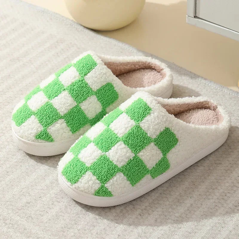 House Fuzzy Slipper Men Male Ghost Face Blue Evil Eye Home Shoes Plush Winter Warm Indoor Floor Non Slip Women Female Halloween