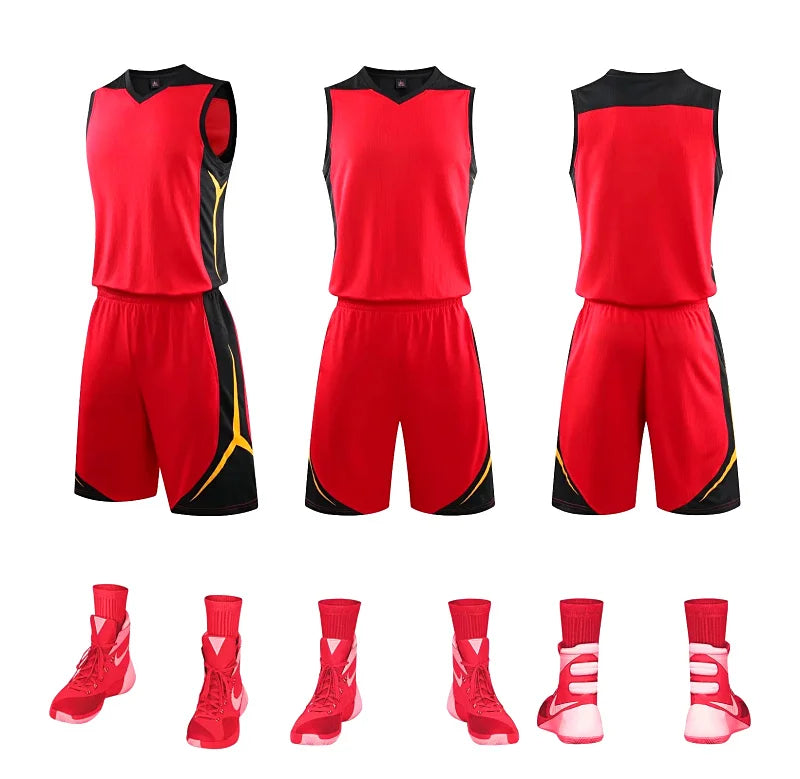 Sportswear Basketball Jersey Set Blank custom Men Women High quality Basketball Uniforms Sports Clothes College Basketball Jerse