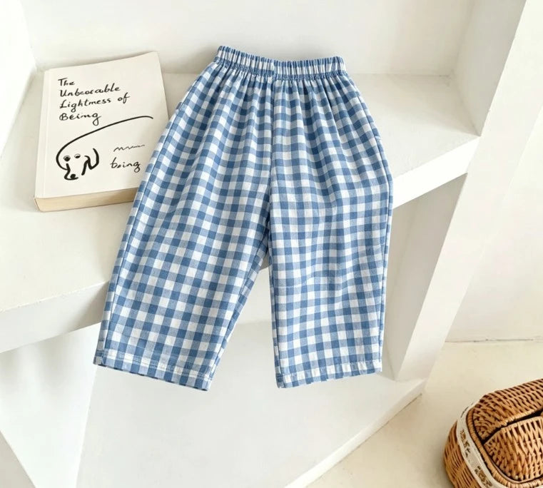 Fashion Kids Printed Pants Breathable Fabric Unisex Casual Bottoms For Playtime Baby Popular Thin Trousers Infant Summer Pants