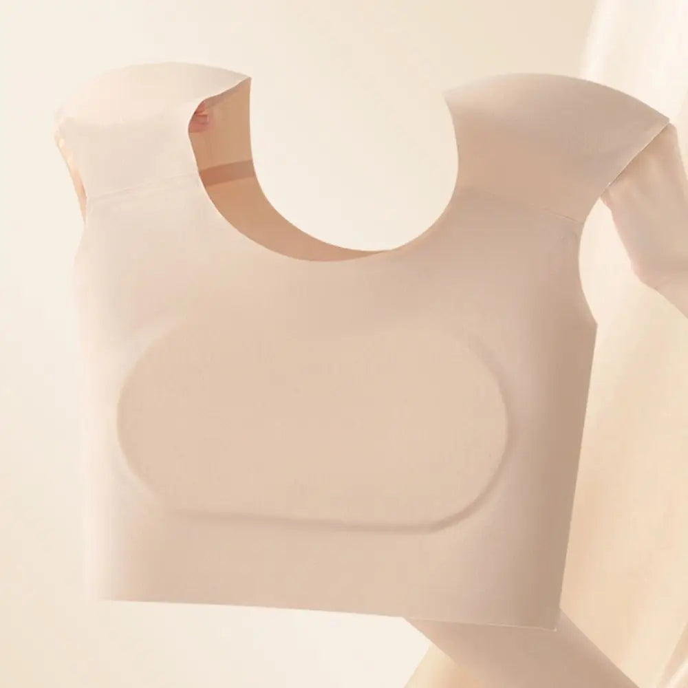 Simple Seamless Right-angle Shoulder Bra Chest Binder Invisible Shoulder Pad Vest Bustier Lingerie Wireless Bra Oversize