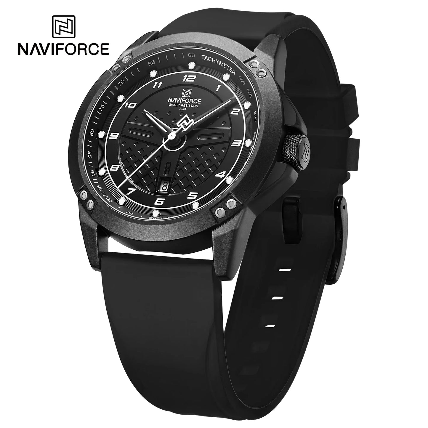 NAVIFORCE Trend Quartz Wristwatch Fashion Waterproof Men's Watches Sport Silicone Strap Male Luminous Clock Relogio Masculino