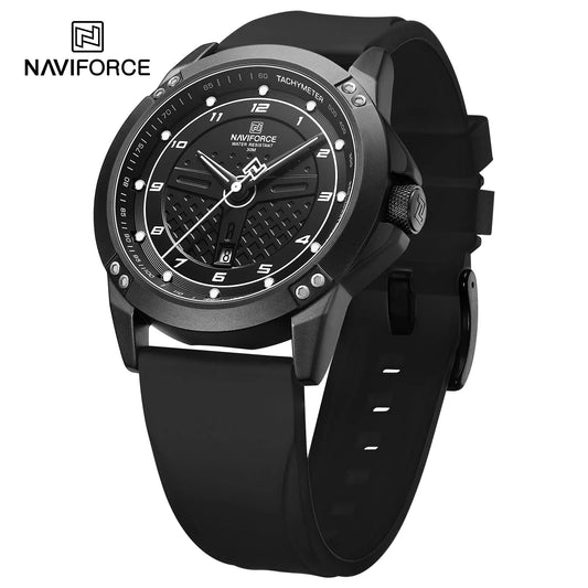 NAVIFORCE Trend Quartz Wristwatch Fashion Waterproof Men's Watches Sport Silicone Strap Male Luminous Clock Relogio Masculino