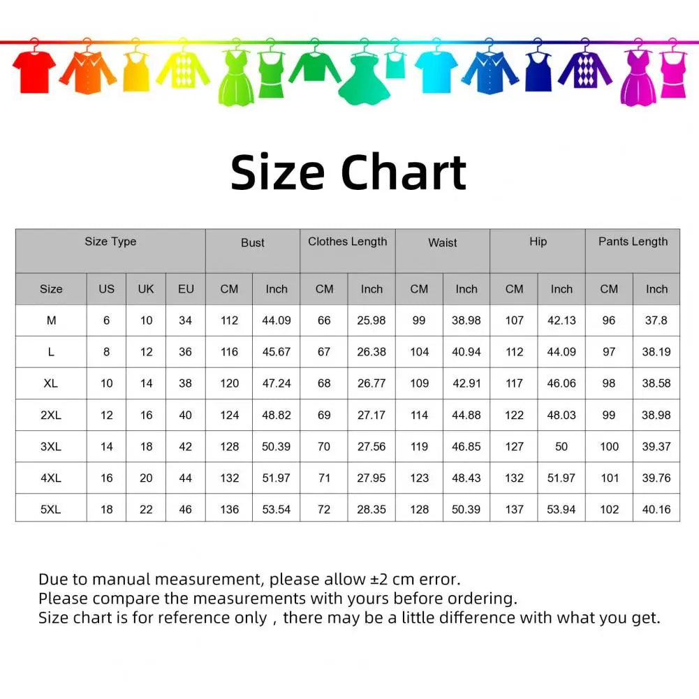 Trendy Women T-shirt Pants Set Half Sleeves Two Piece Suit Women Summer Outfit Plus Size Elastic Waist Sports Outfit