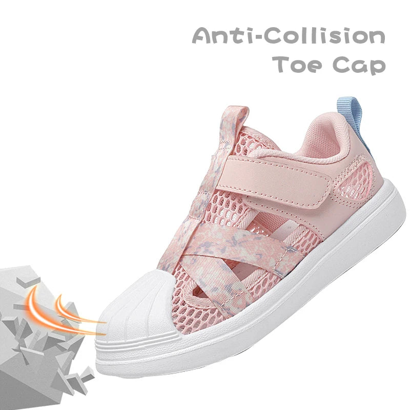 Kids Casual Shoes Girls Design Breathable Lightweight Sneakers for Walking Running Non-Slip Children Sneakers