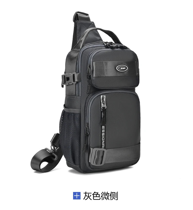 Large Capacity Men's Waist Packs Crossbody Bag High Quality Light Oxford Chest Pack Fashion Casual Men's Handbag Shoulder Bag
