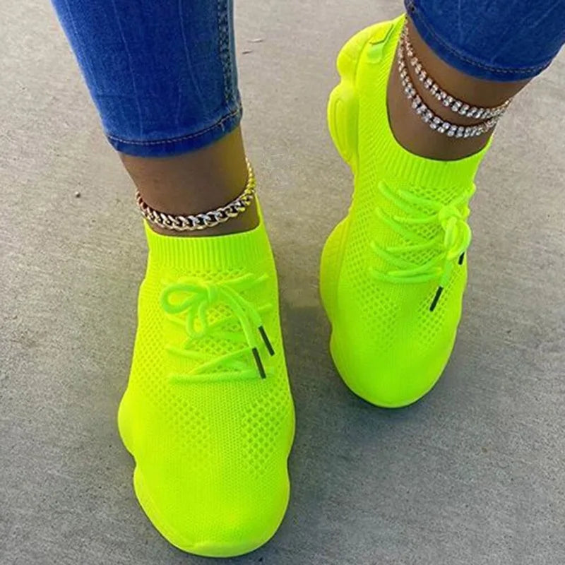 New Purple Sneakers Women Platform Casual Shoes Women Sneakers Breathable Comfortable Thick Sole Sneakers Women Designer Shoes