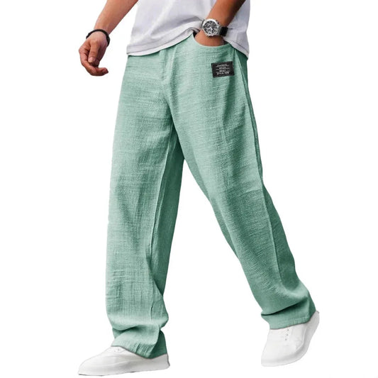 Summer Pants for Men Mens Linen Pants Mens Summer Elastic Waist Elastic Waist Pants Summer Pants Men Pants Men 2025 Mens Summer