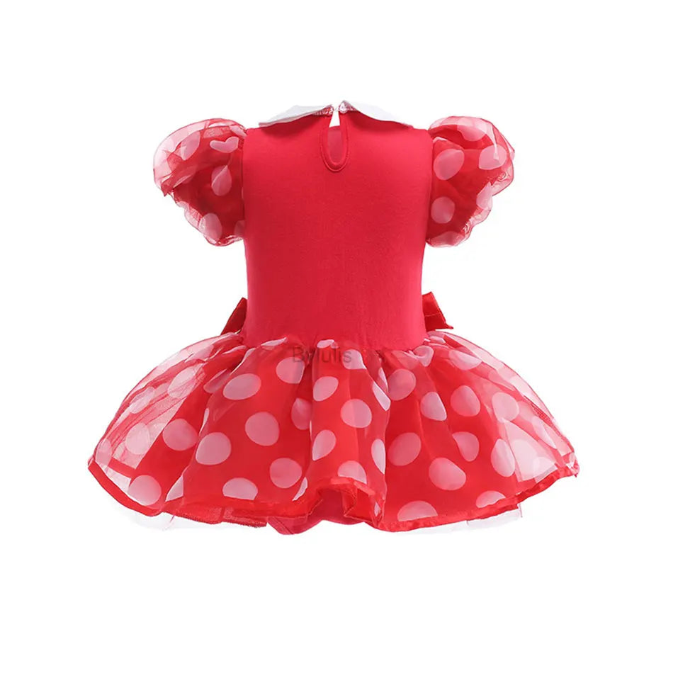 Baby Girls Costumes Kid Romper Tutu Dress with Headband Infant Baby Girl Princess Alice Clothes Aurora Belle Dress Party Costume