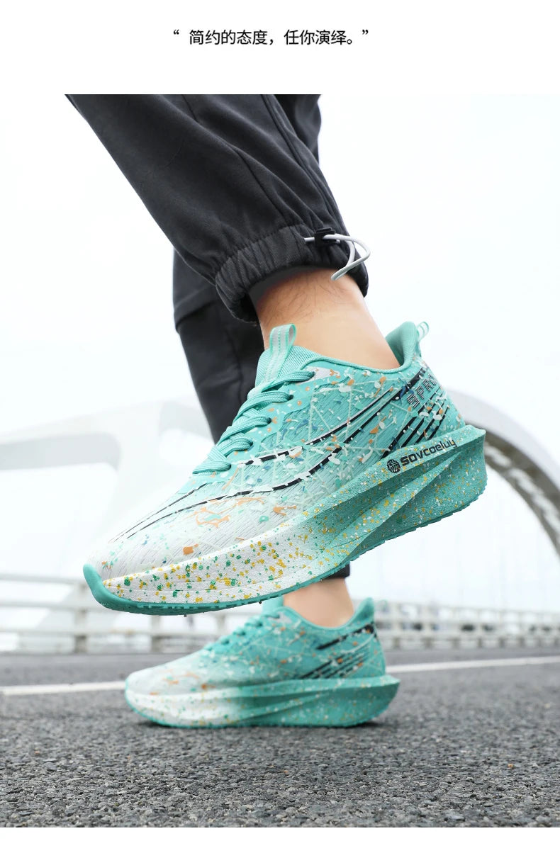 Marathon Men Running Shoes Carbon Board Speciality Sports Breathable Lightweight Women's Comfortable Chunta Athletic Sneakers