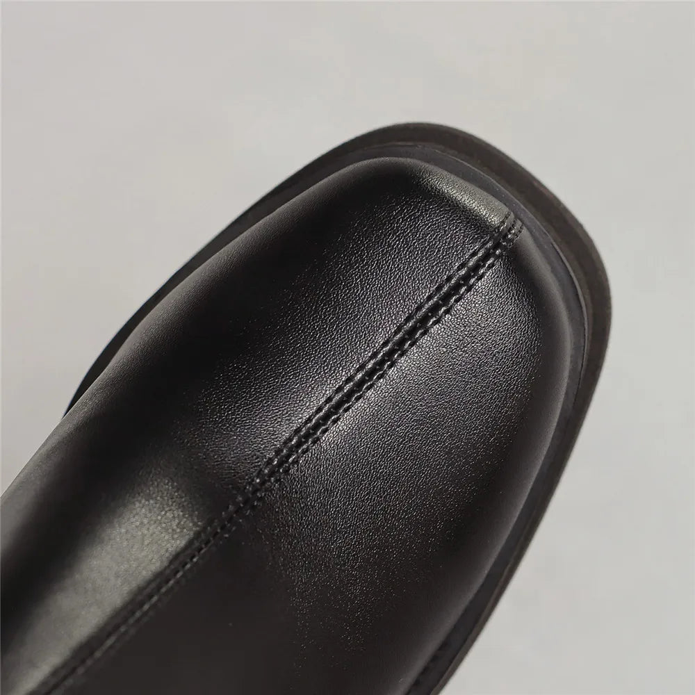 2025 NEW Brand Women Autumn Winter Boots Sexy High Heels Platform Black Brown Side Zip Shoes Woman Ankle Boots Size 33-41