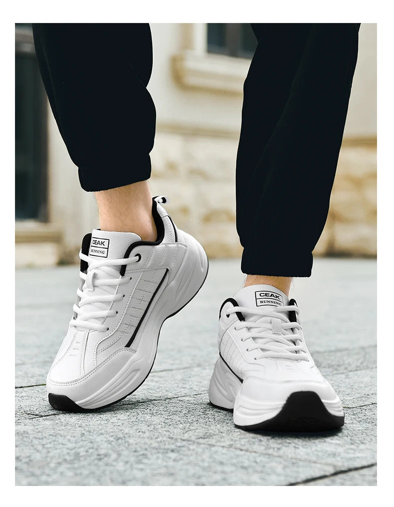 Men's new sports shoes four season casual fashion versatile wear-resistant comfortable thick soled sports shoes running sneakers