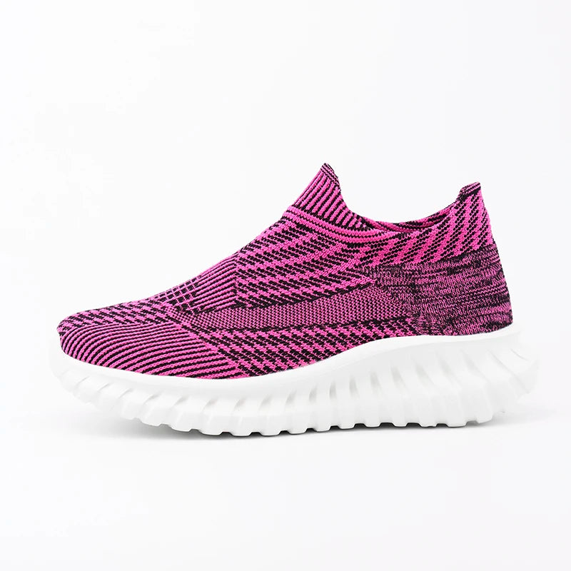 Men's Women Running Shoes Comfortable Slip on Sneakers Man Socks Shoes Lightweight Knit Breathable Casual Outdoors Sneakers