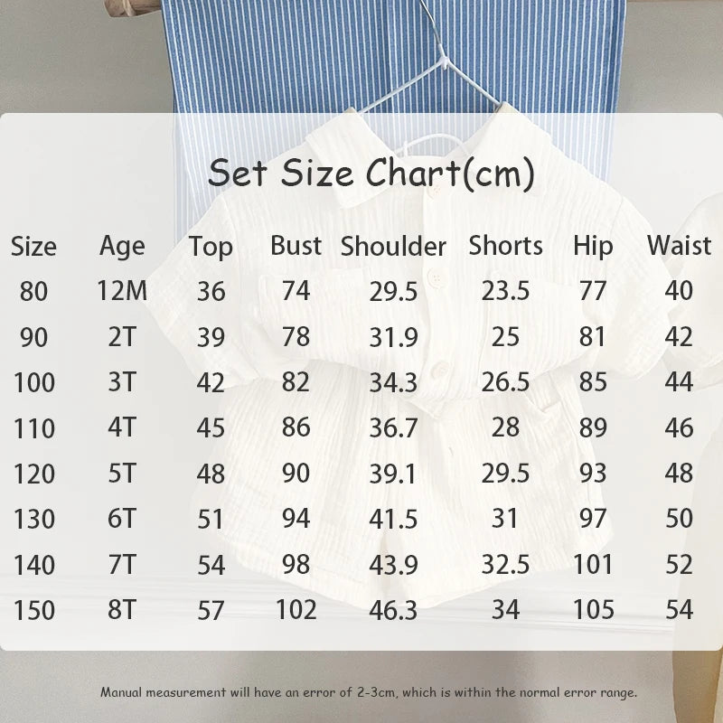 Children's Summer Clothing Set Boys' Short Sleeve Shirt Shorts 2pcs Casual Suit Girls' Solid Color Dress Sister Brother Outfit