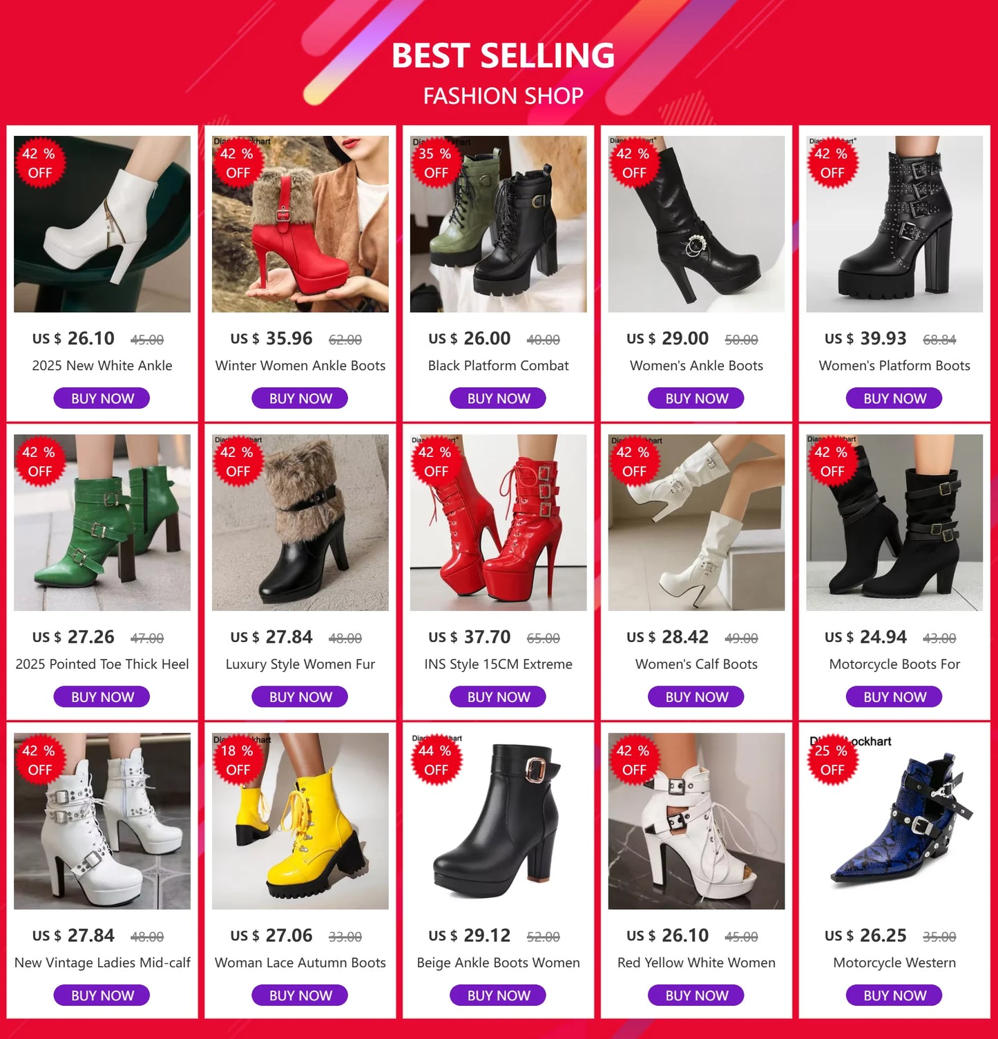 Women Punk Style Lace-Up Ankle Boots Belt Buckle Platform High Heels Short Boot Female White Autumn Winter Round Toe Shoes 2025