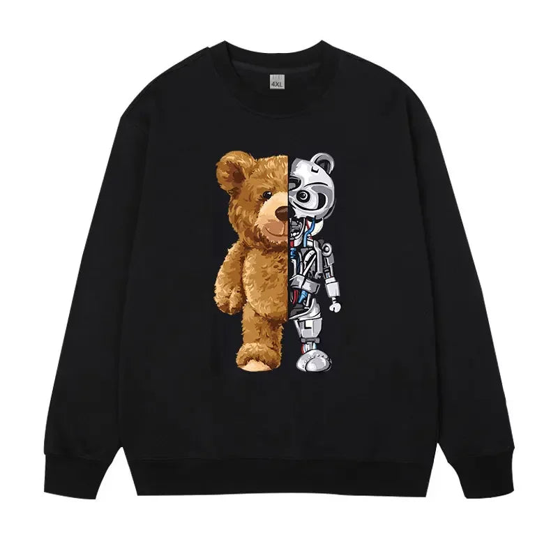 Plus Size Pullovers Men's Sweatshirts 110-185kg Oversized Round Neck Long Sleeve Tees Loose Tops Big Size Male Clothing 1XL-7XL