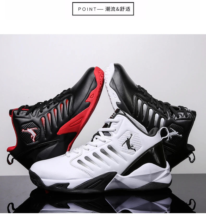 Men's Basketball Shoes Breathable Cushioning Non-Slip Wearable Runing Shoes Gym Training Athletic Basketball Sneakers for Women