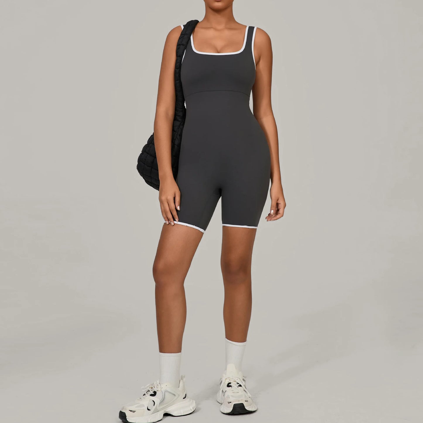 Jumpsuits Women Tracksuit One-Piece Suit Color Blocked Rompers Yoga Set Gym Push Up Workout Clothes Fitness Bodysuit Sportswear