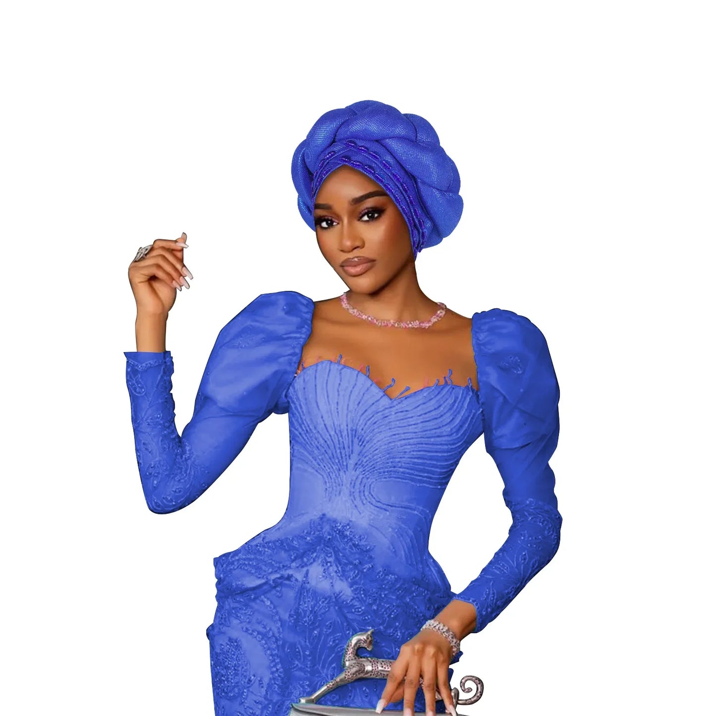 Fashion Hats for Women African Headtie Turban Auto Gele Head Wraps Cap Wedding Party Muslim Hijab Bonnet Headscarf Nigeria Geles