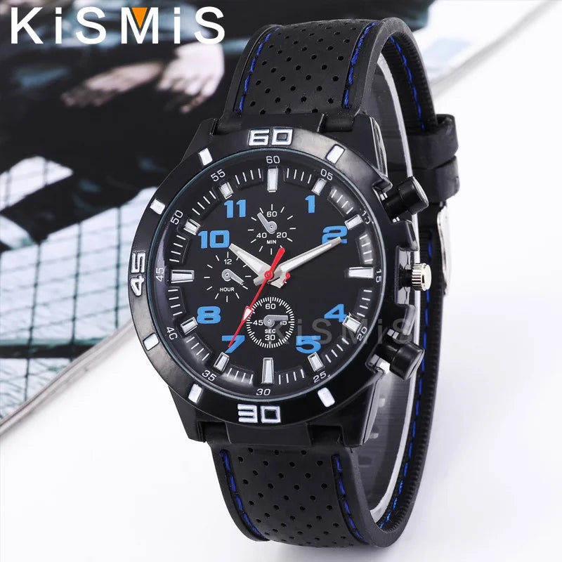 Fashion Men Quartz Watch Business Style Leather Strap Wristwatch 4 Colors Available Stylish Timepiece