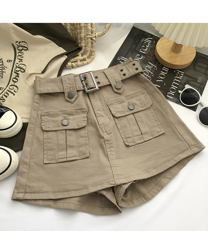 Design Sense Denim Skirt Pants Women's 2026 Summer Korean Version Hip Skirt