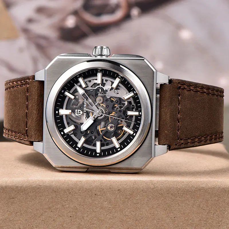 PAGANI DESIGN New Hollowed Men Mechanical Watch Top Brand Sapphire Glass Clock Classic Luxury Waterproof Automatic Men's Watches