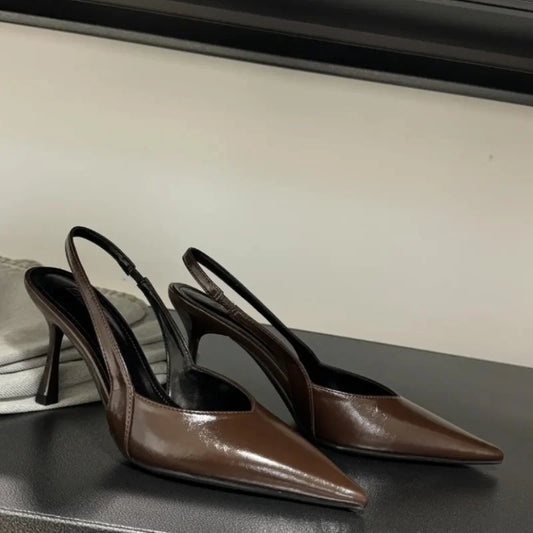 High Heeled Sandals Women Pointed Toe Elegant Shoes Sexy Fashion Pumps 2025 New Luxury Designer Brand Dress Zapatillas De Mujer
