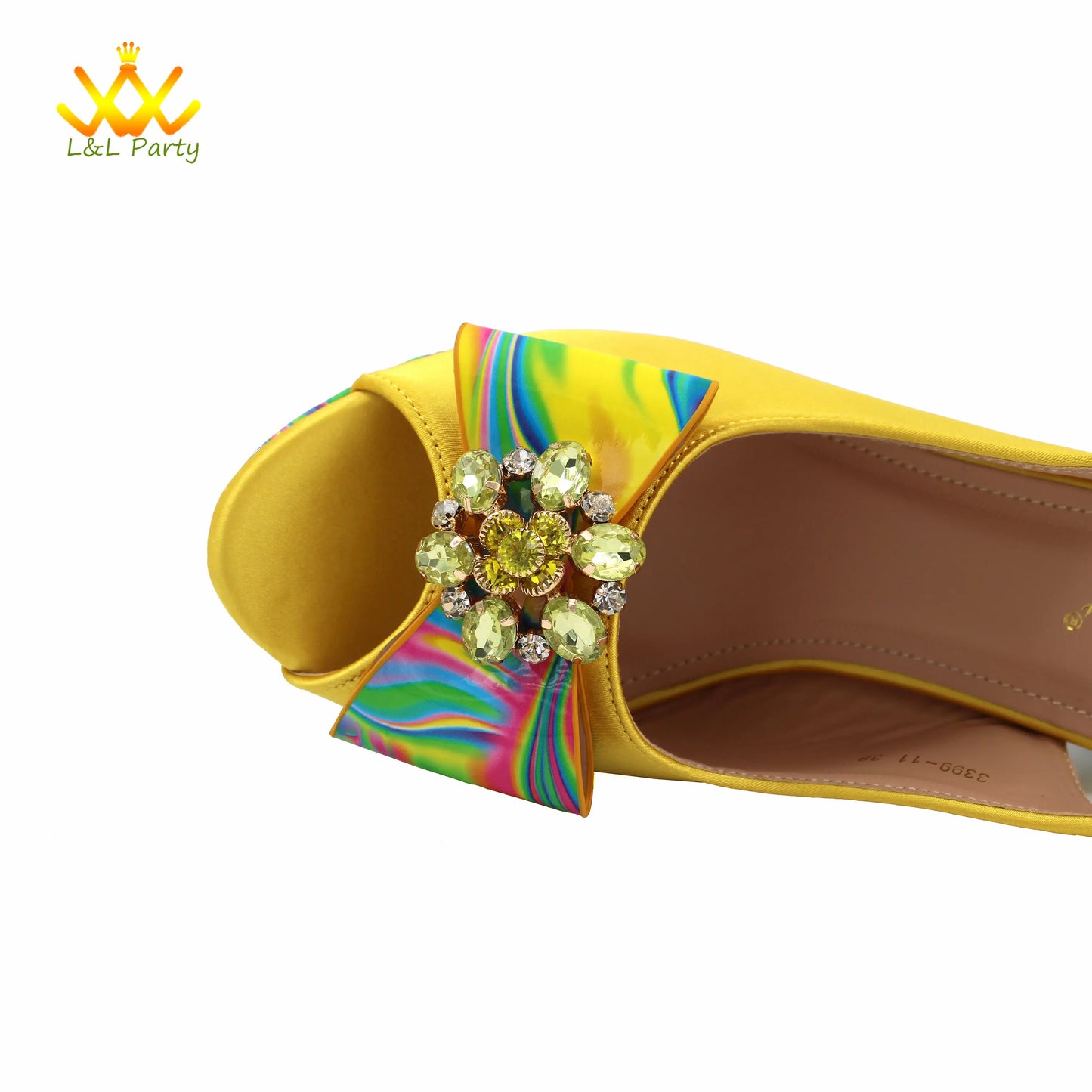 Coffee Color INS Hot Sale New Arrivals 2024 Italian Design Shoes Matching Bag Set Super High Heels Pumps for Garden Party