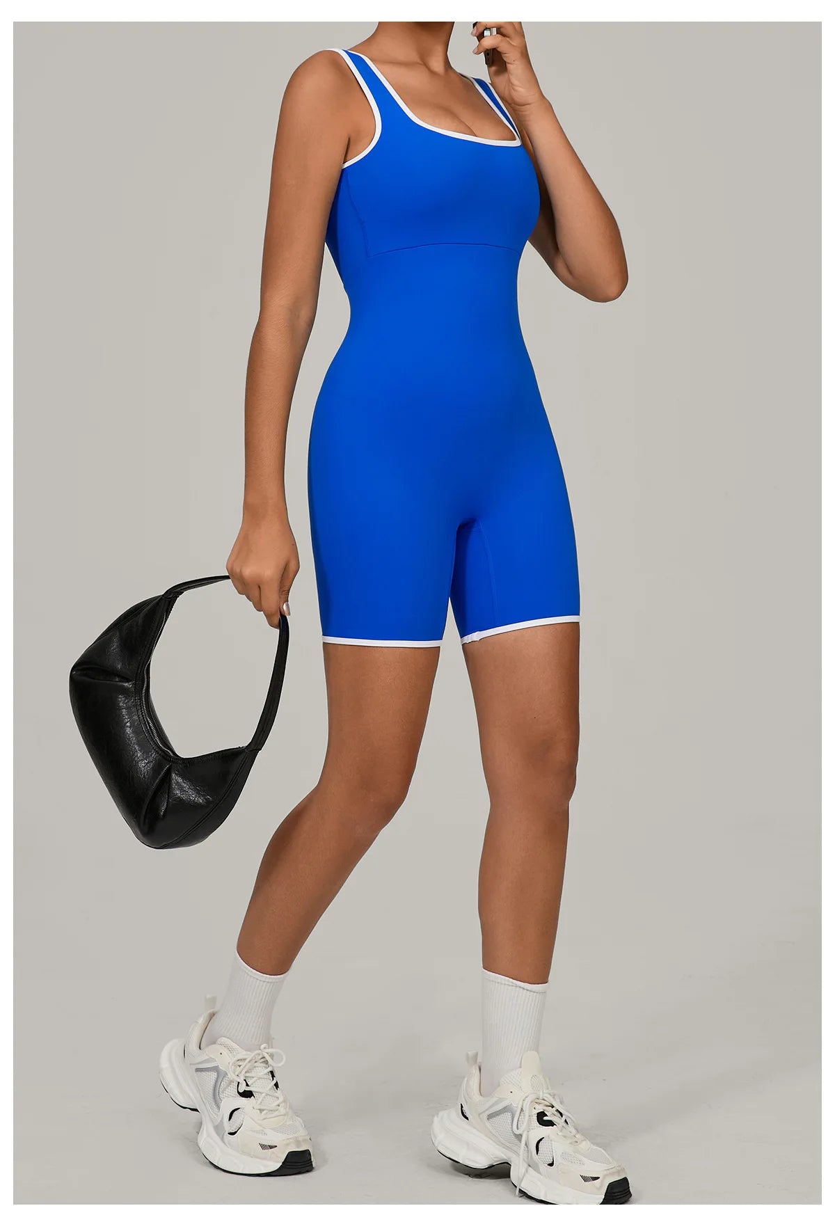 Jumpsuits Women Tracksuit One-Piece Suit Color Blocked Rompers Yoga Set Gym Push Up Workout Clothes Fitness Bodysuit Sportswear