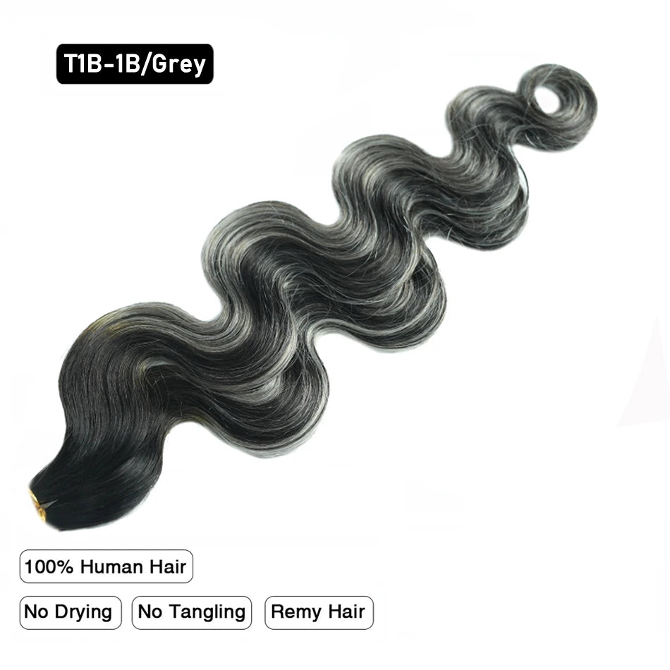 Body Wave Flat Tip Human Hair Extension Highlight Blonde Real Remy Human Fusion Hair Pre Bonded Keratin Hair 1g/S 12-26 Inch
