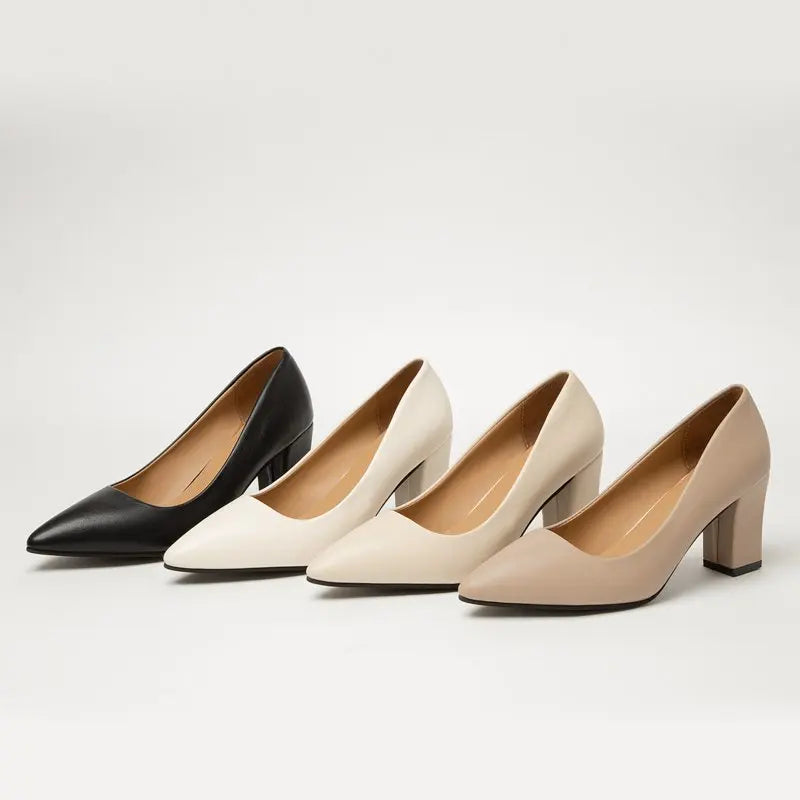 New High Heel Shoes Pointed Shallow Mouth Thin Heel Platform High Heels Fashion Elegant Patent Leather Women Shoes