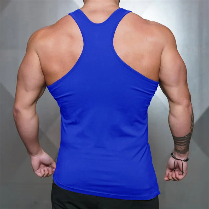 Mens Fitness Fashion Irregular Hem Vests Cotton Breathable Gym Bodybuilding Tank Tops Workout Muscle Casual Sleeveless Shirts