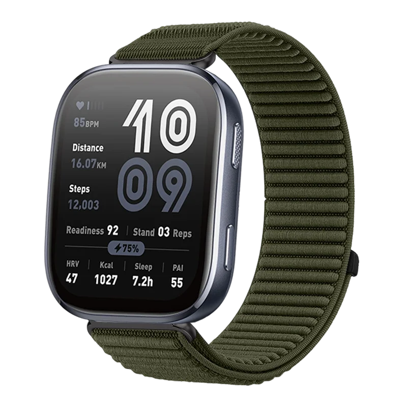 22mm Nylon Band for Amazfit Helio Breathable Lightweight Strap Suitable for Amazfit Balance 2/Bip 6/Cheetah Pro Smartwatch Band