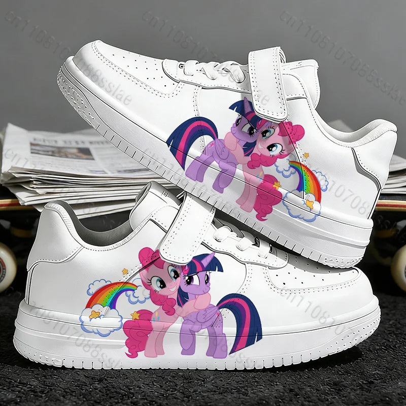 Twilight Sparkle Lovely Cartoon Printing Girls Children Parent Child Student Teenager Lightweight Lace Up Casual Sports Shoes