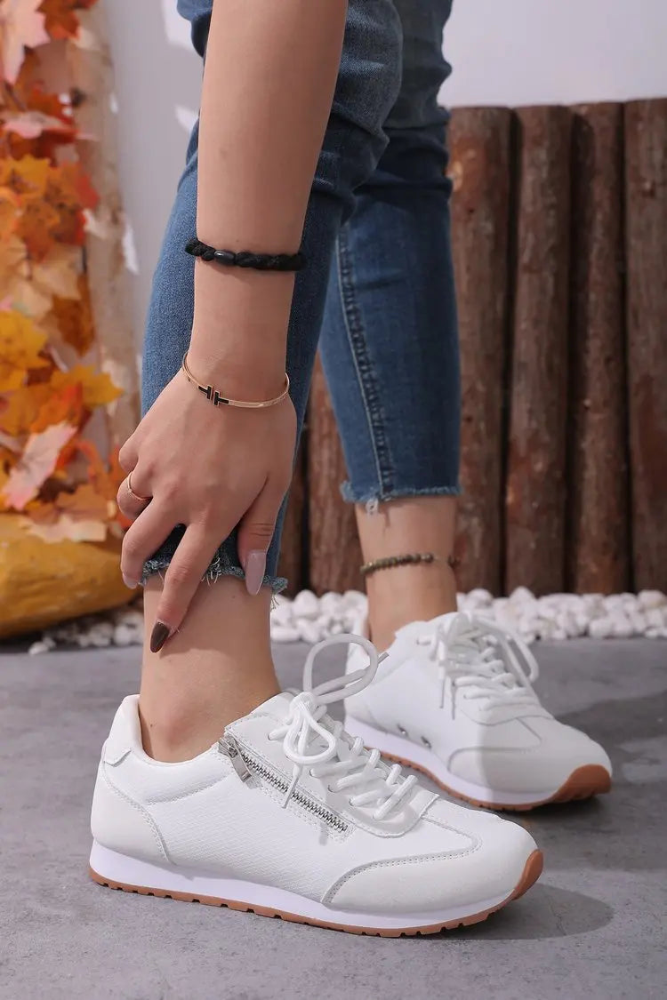 Roman Trendy Spring/Autumn Running Shoes Student Campus Flat Vulcanized Shoes Fashion Sneakers Casual Comfortable Round Head