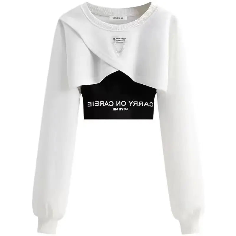 Spring Autumn Women's Tracksuit Casual Loose Top and Pants Two Piece Set Women Sports Trouser Suits