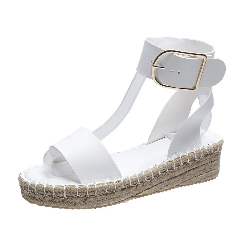Women's wedge sandals comfortable optical sole large size spring and summer women's shoes hot sale 2024