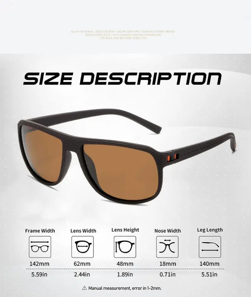 CRIXALIS Brand Polarized Sunglasses Men Fashion Anti-glare Driving Sun Glasses Male Outdoor Hiking Travel Sports Shades UV400 BAZAARHUBO