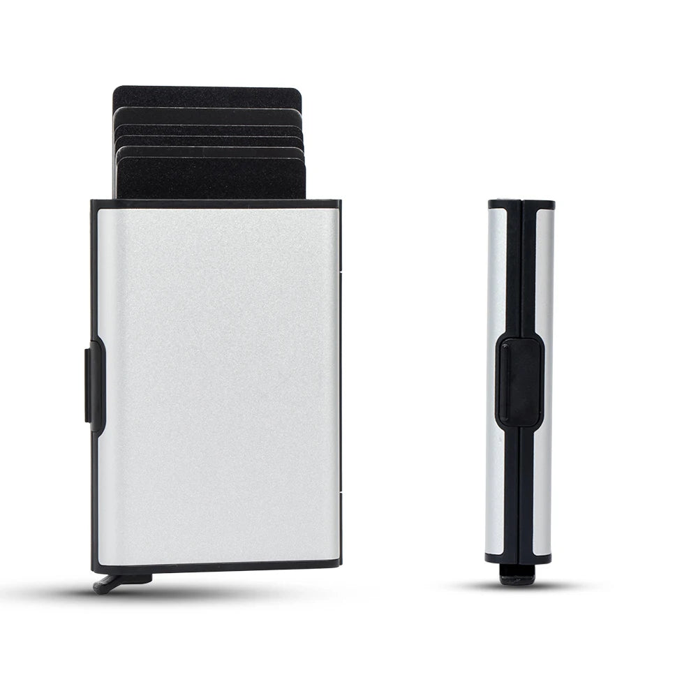 2023 Rfid Credit Card Holder Men Minimalist Coin Wallets Pop Up Metal Id Bank Cardholder Case Identification Card Holder Folders