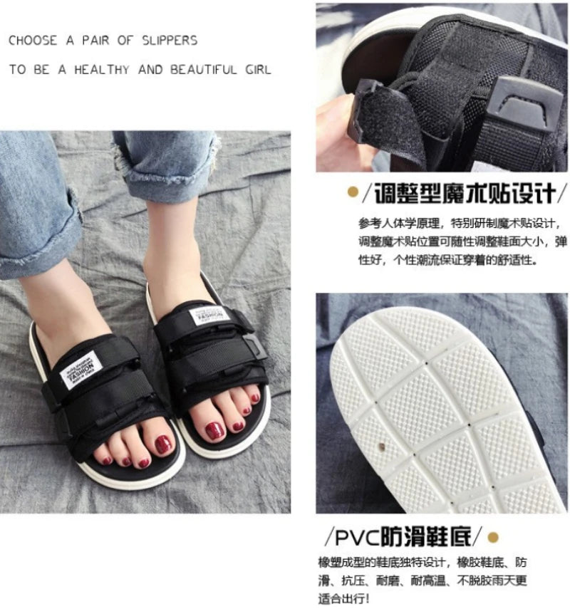 Trendy and Fashionable Sandals and Slippers 2023 Summer New Daily Outwear Slippers Couples Versatile Classic Casual Slippers