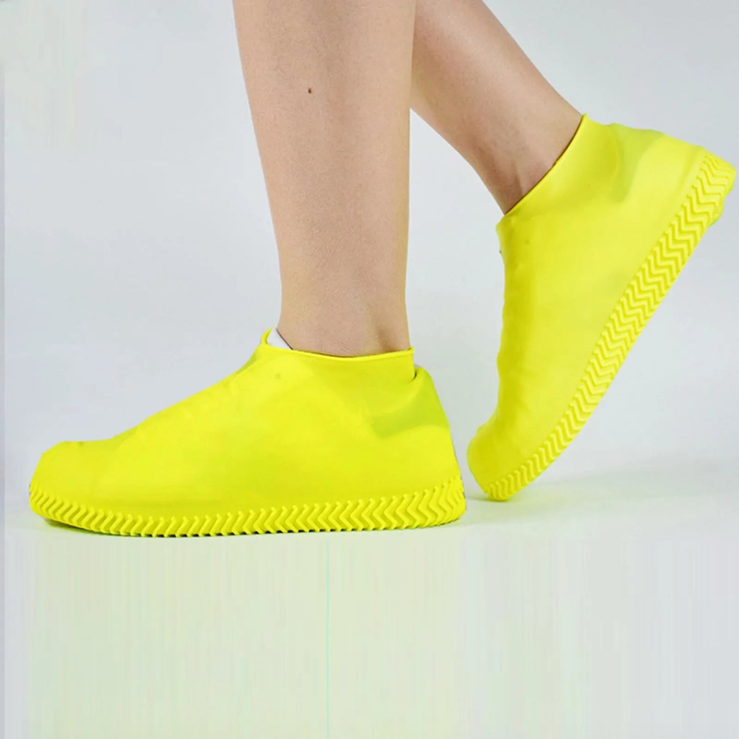 Waterproof Shoe Covers,Non-Slip Water Resistant Overshoes,Thicken Silicone Rubber Rain Shoe Cover Protectors For Kids Men,Women