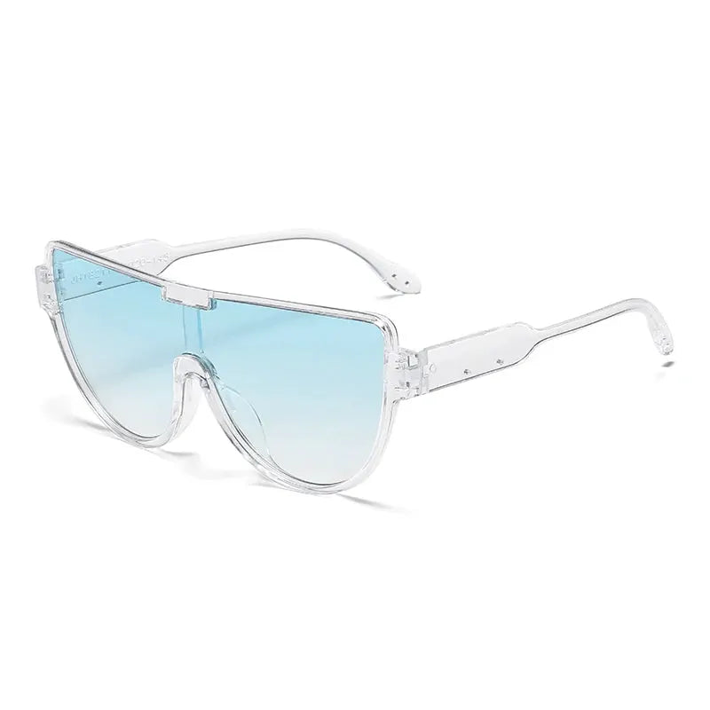 Fashion New Retro Oversized Sunglasses Women Integrated Frame Eyeglasses Punk Style Street Photography Glasses BAZAARHUBO