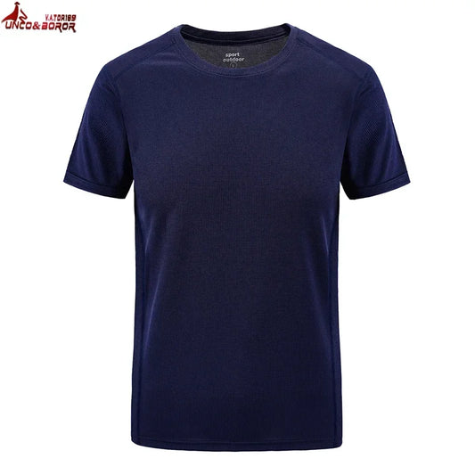Plus Size 7XL 8XL Summer t-shirts Men Outdoor Quick Dry Sportwear Tshirts Fitness For Gym Joggers Running T-shirts Men Clothing