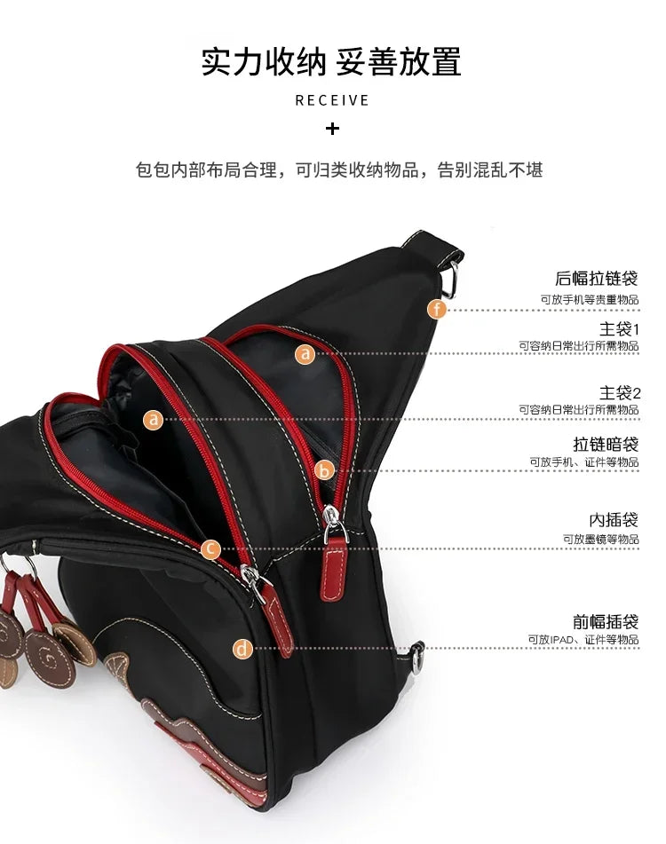 Casual Solid Nylon Designer Style Backpacks for Women 2026 High Quality Simple Versatile Commute Hot Trendy Sweet School Bags