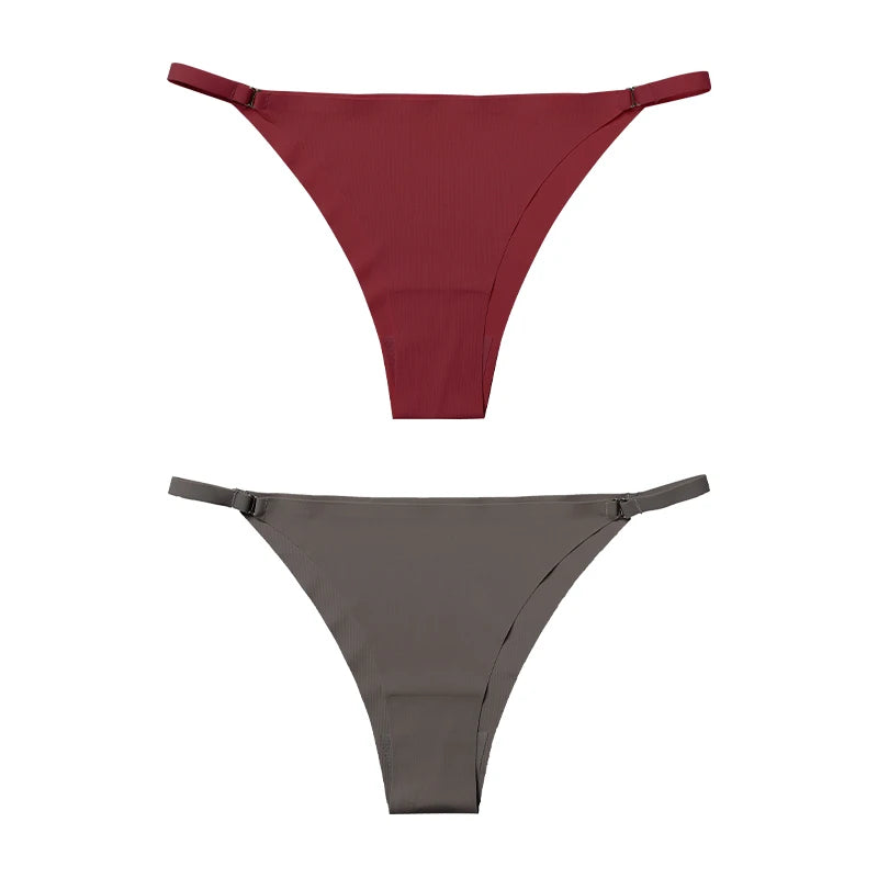 1Pc/2Pcs/4Pcs/7Pcs/Set Hot Sale Women's Panty Thin Belt Sexy Cotton Crotch Briefs Comfortable Breathable Seamless Panties