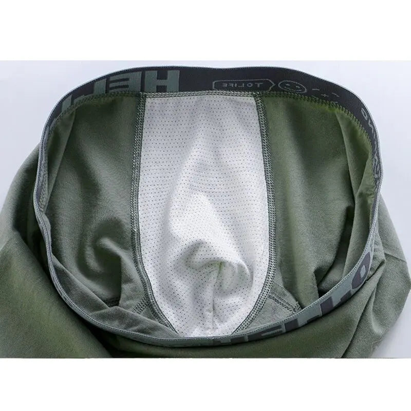 4Pcs Men's Cotton Underwear BoxerShorts Man Panties Mens Boxers Breathable U Convex Comfort Male Underpants Sexy Male Boxers